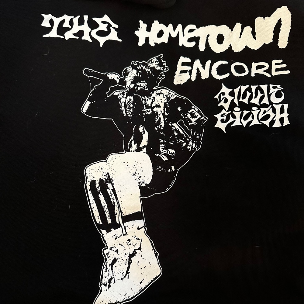 Billie Eilish Black The Hometown Encore Tour Hoodie